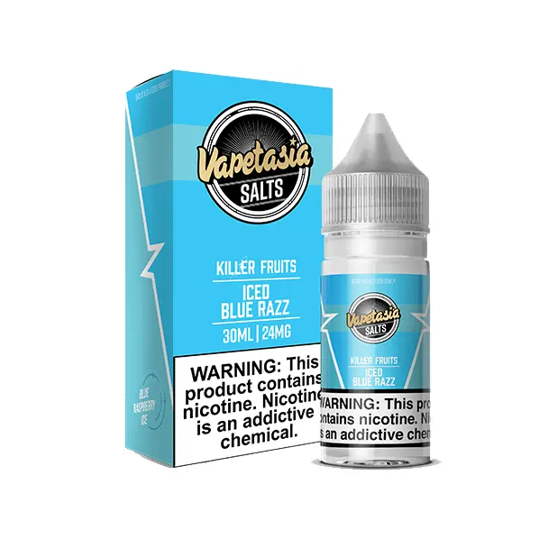VAPETASIA SALTS - ICED BLUE RAZZ