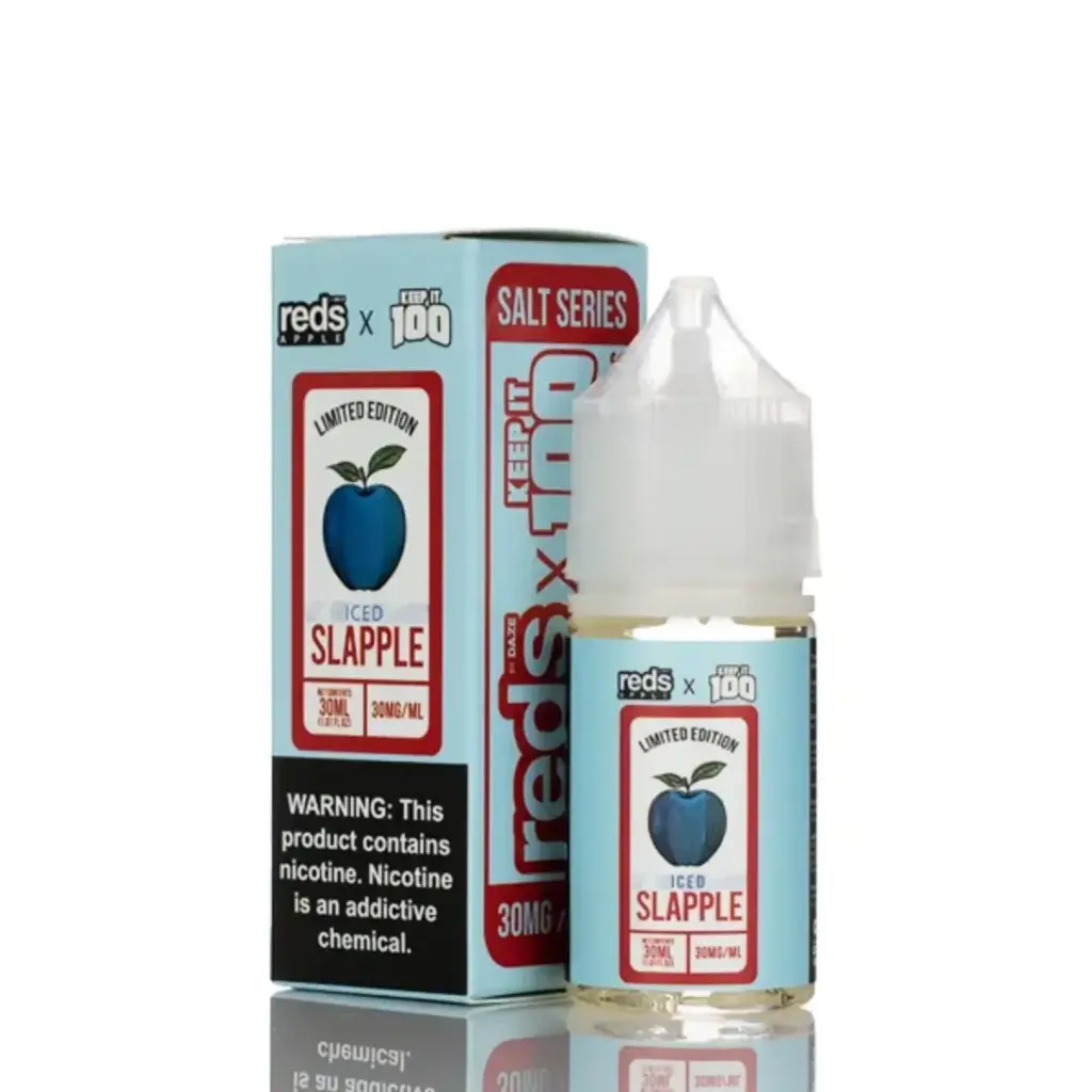REDS APPLE X KEEP IT 100 SALT - SLAPPLE MENTHOL