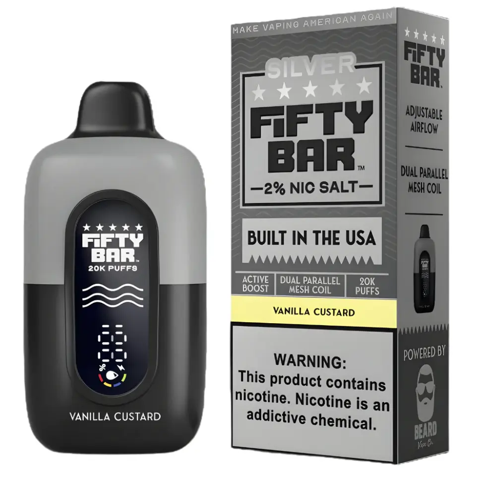 FIFTY BAR SILVER SERIES - VANILLA CUSTARD