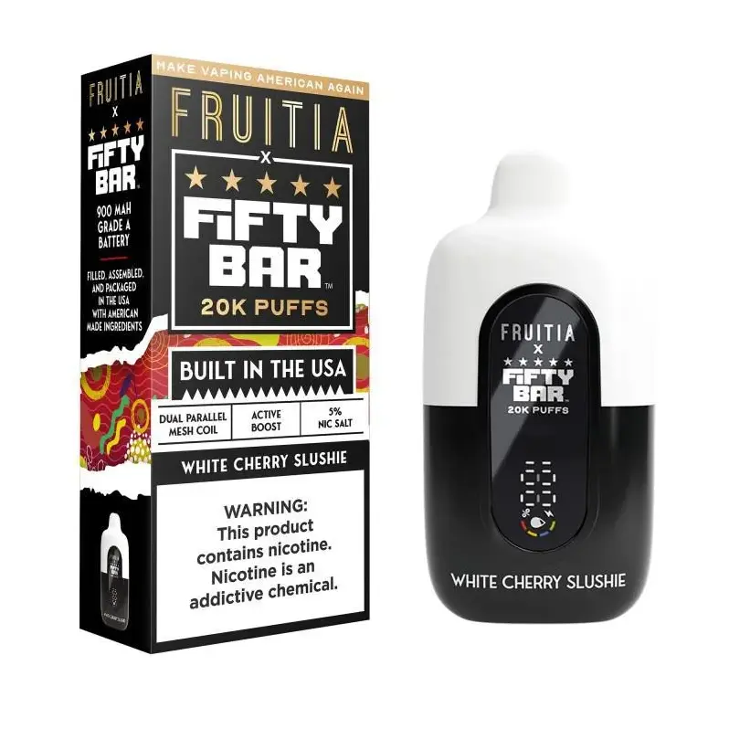 FIFTY BAR FRUITIA - WHITE CHERRY SLUSHIE