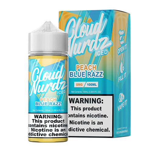 [4111] CLOUD NURDZ ICED - PEACH BLUE RAZZ