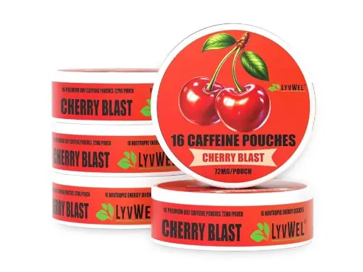 LYVWEL ENERGY POUCHES - CHERRY BLAST