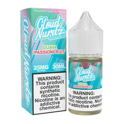CLOUD NURDZ SALTS - ICED GUAVA PASSIONFRUIT