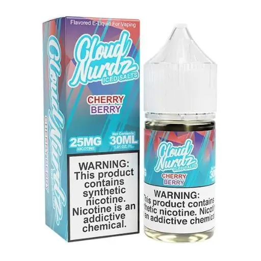 CLOUD NURDZ SALTS - ICED CHERRY BERRY