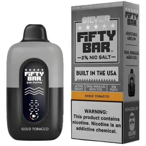 FIFTY BAR SILVER SERIES - GOLD TOBACCO